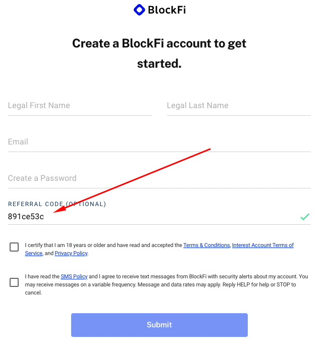 BlockFi-κωδικός-εγγραφής